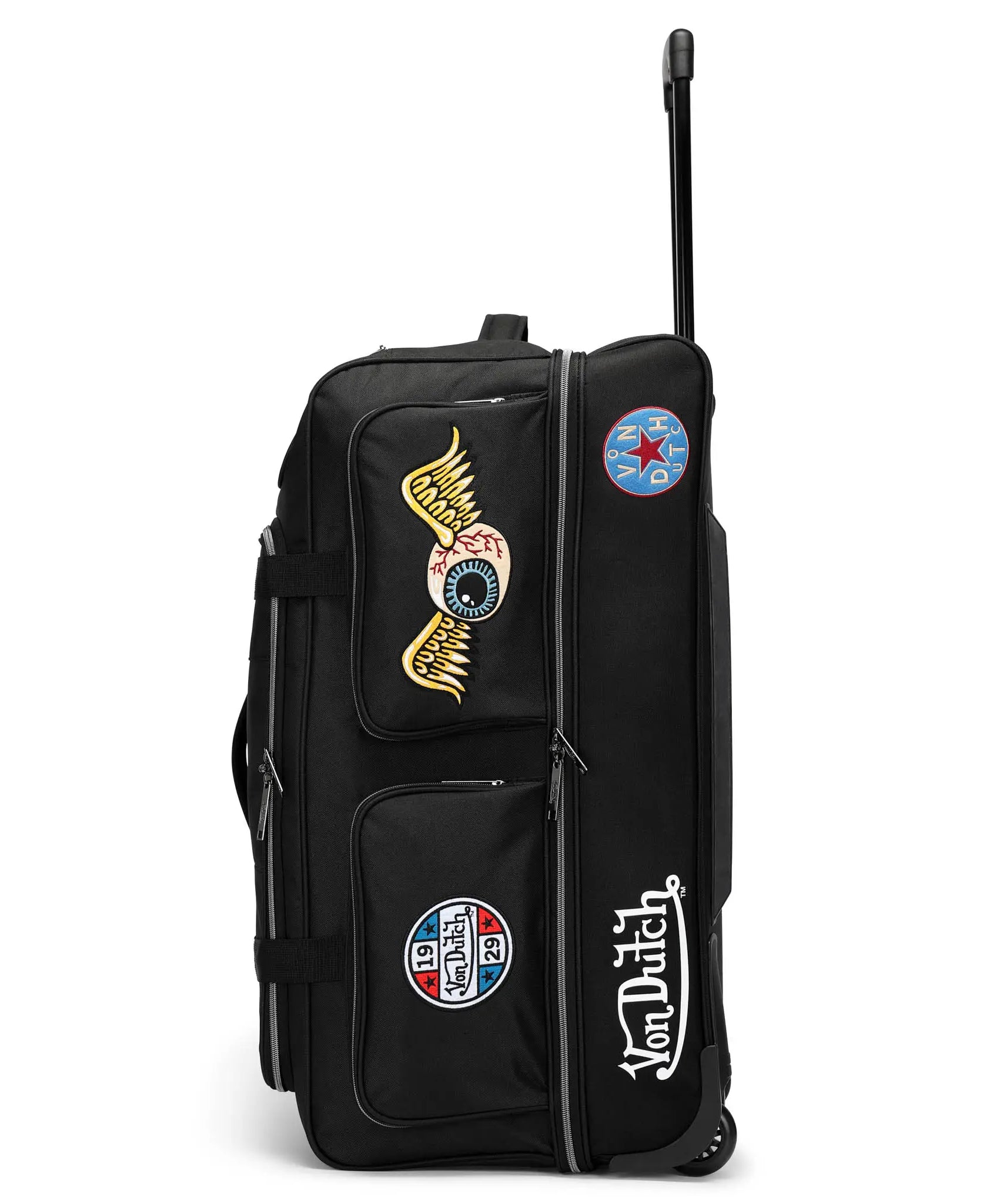 Signature Patch 28" Rollbare Reisetasche mit Karomuster
