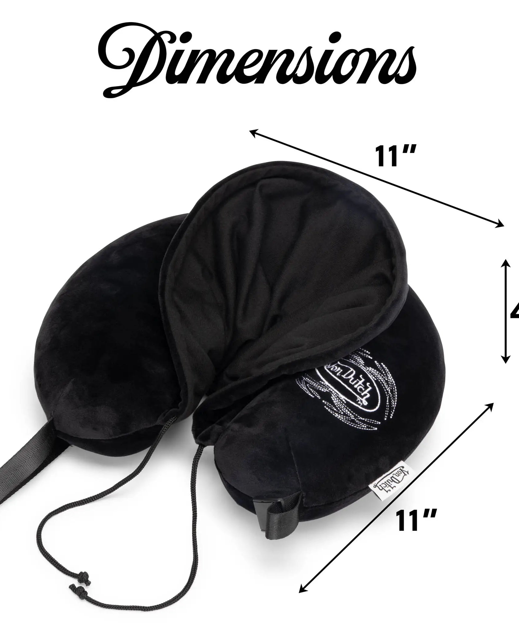 Von Dutch Pinstripe Kapuzen-Kopfkissen aus Memoryschaum