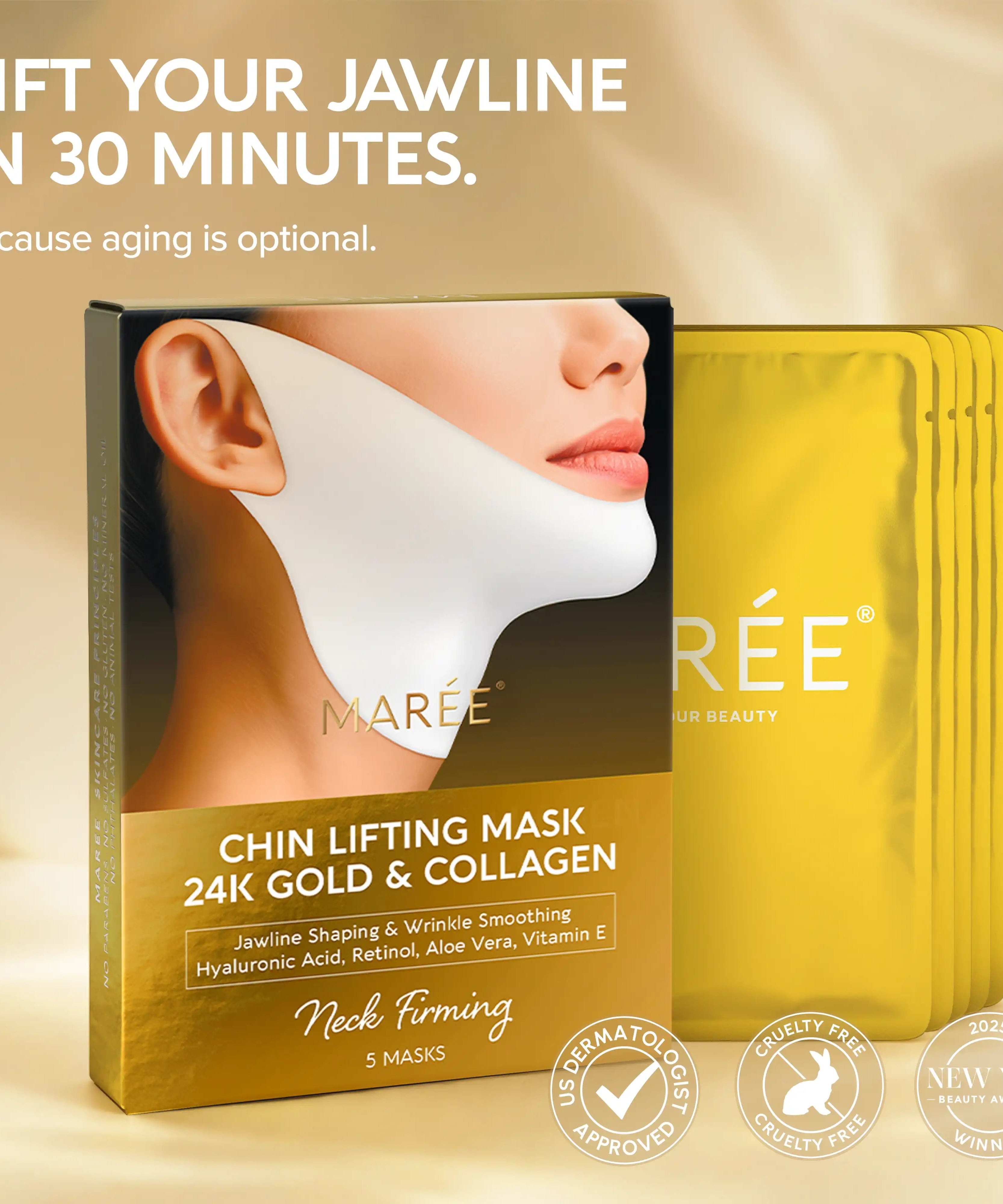 24K Gold Chin & Jawline Lifting Mask