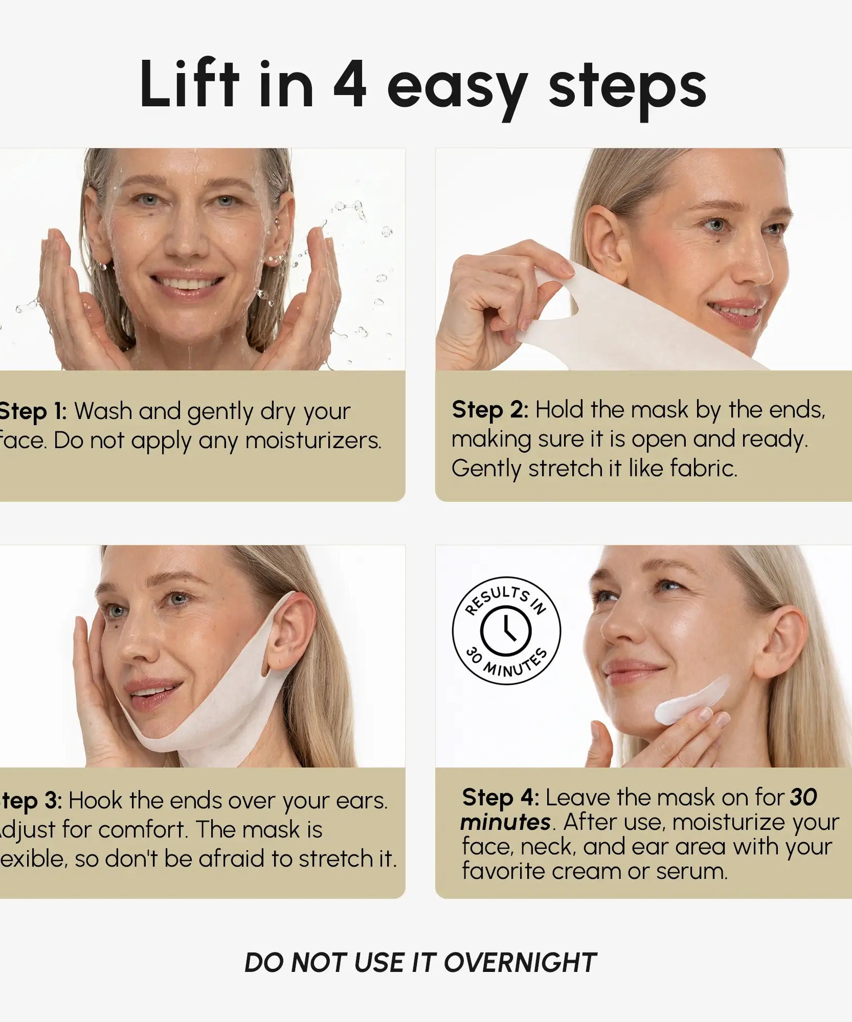 24K Gold Chin & Jawline Lifting Mask