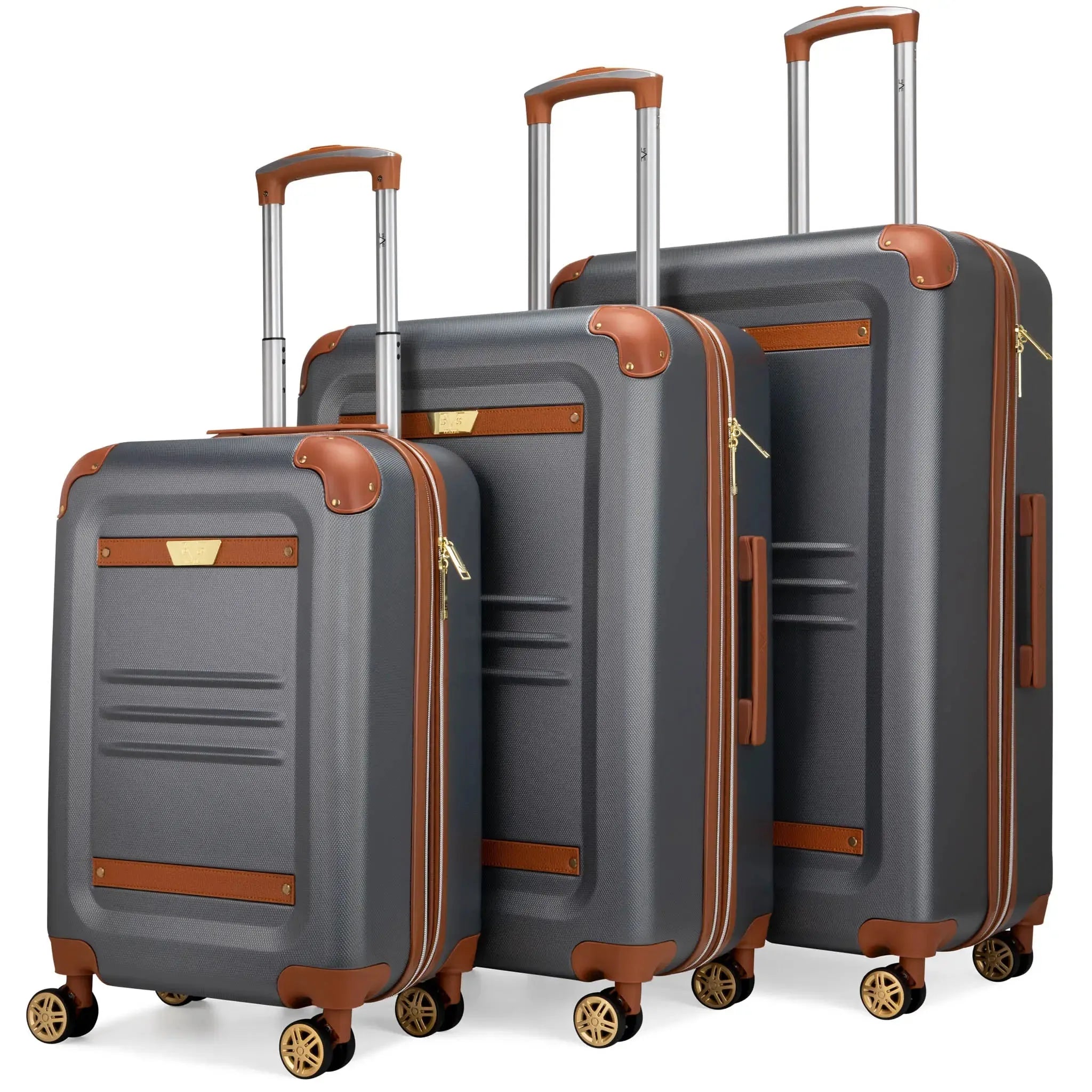 Vintage 3-teiliges ausziehbares Retro-Gepäckset
