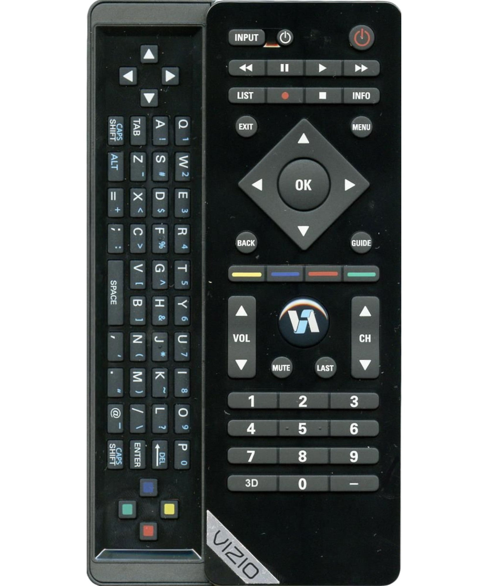 Vizio VUR10 3D TV Remote Control - VUR103D
