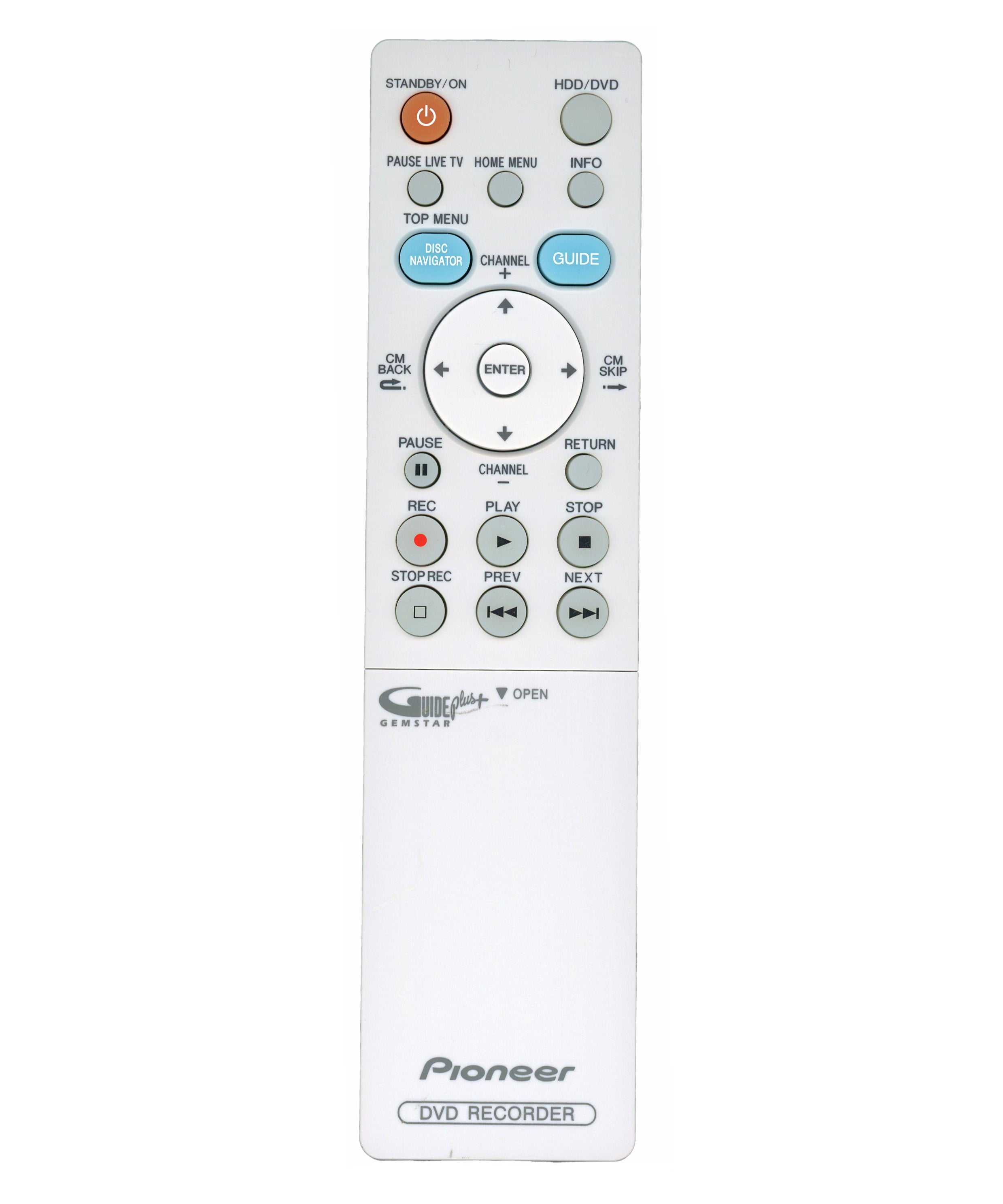 Pioneer VXX3129 DVD Recorder (DVDR) Remote Control - VXX3129