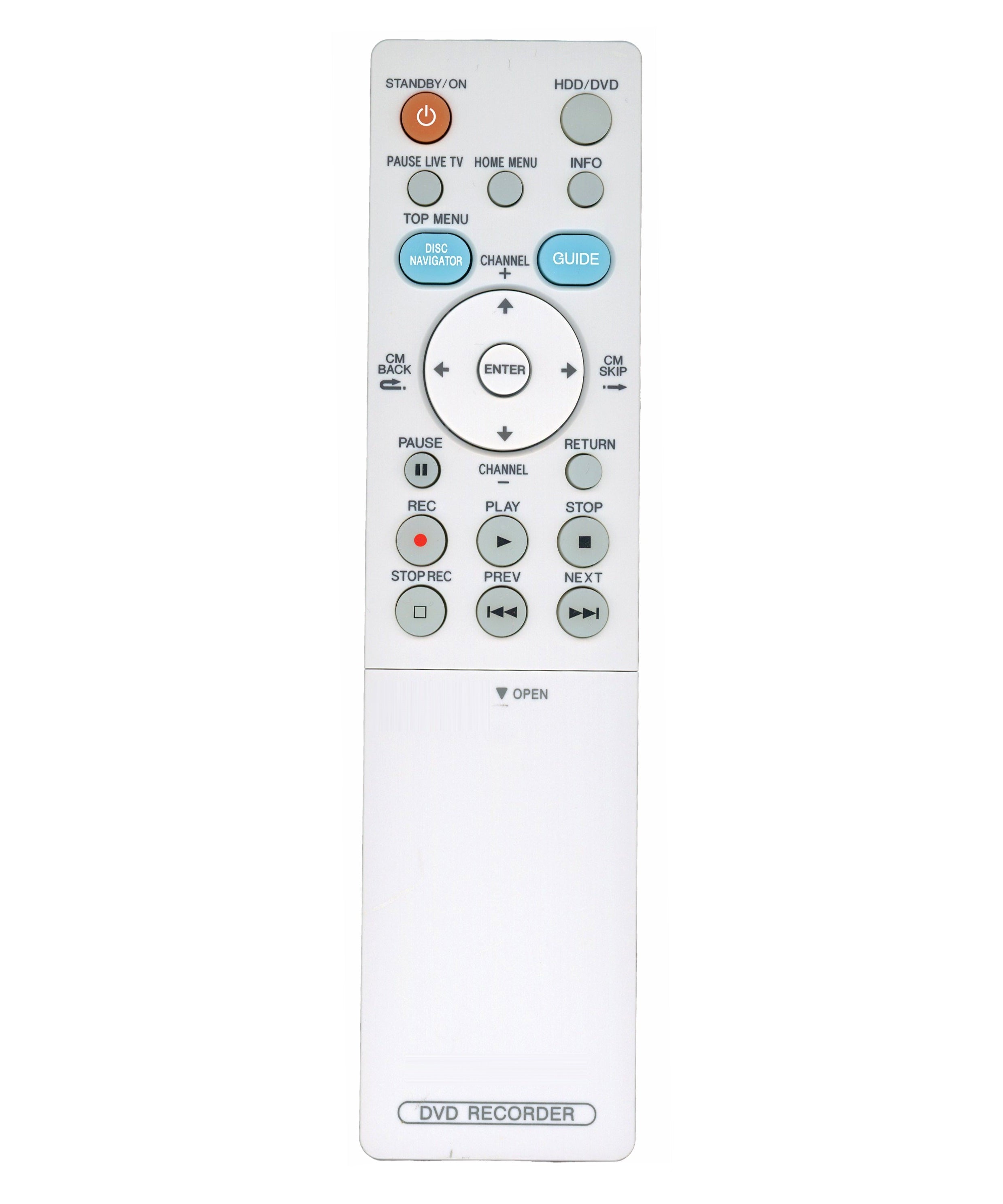Pioneer VXX3129 DVD Recorder (DVDR) Remote Control - VXX3129