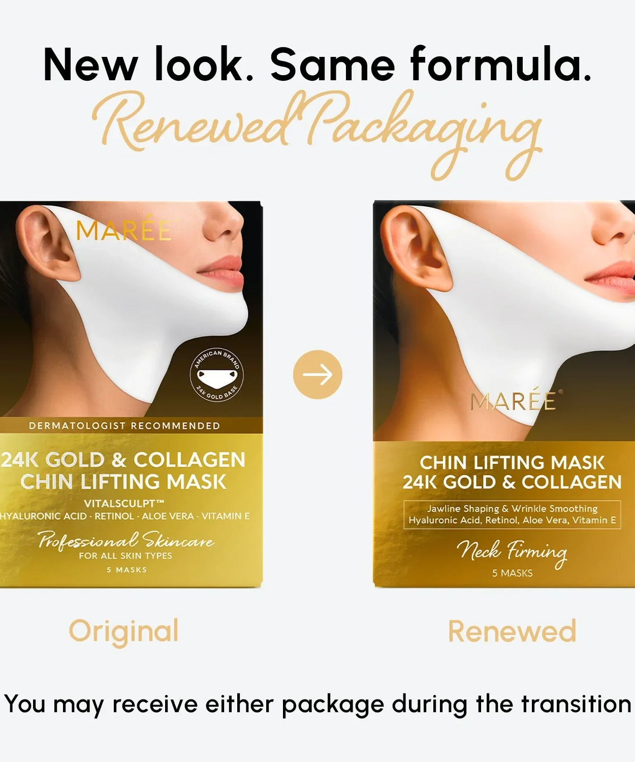 24K Gold Chin & Jawline Lifting Mask