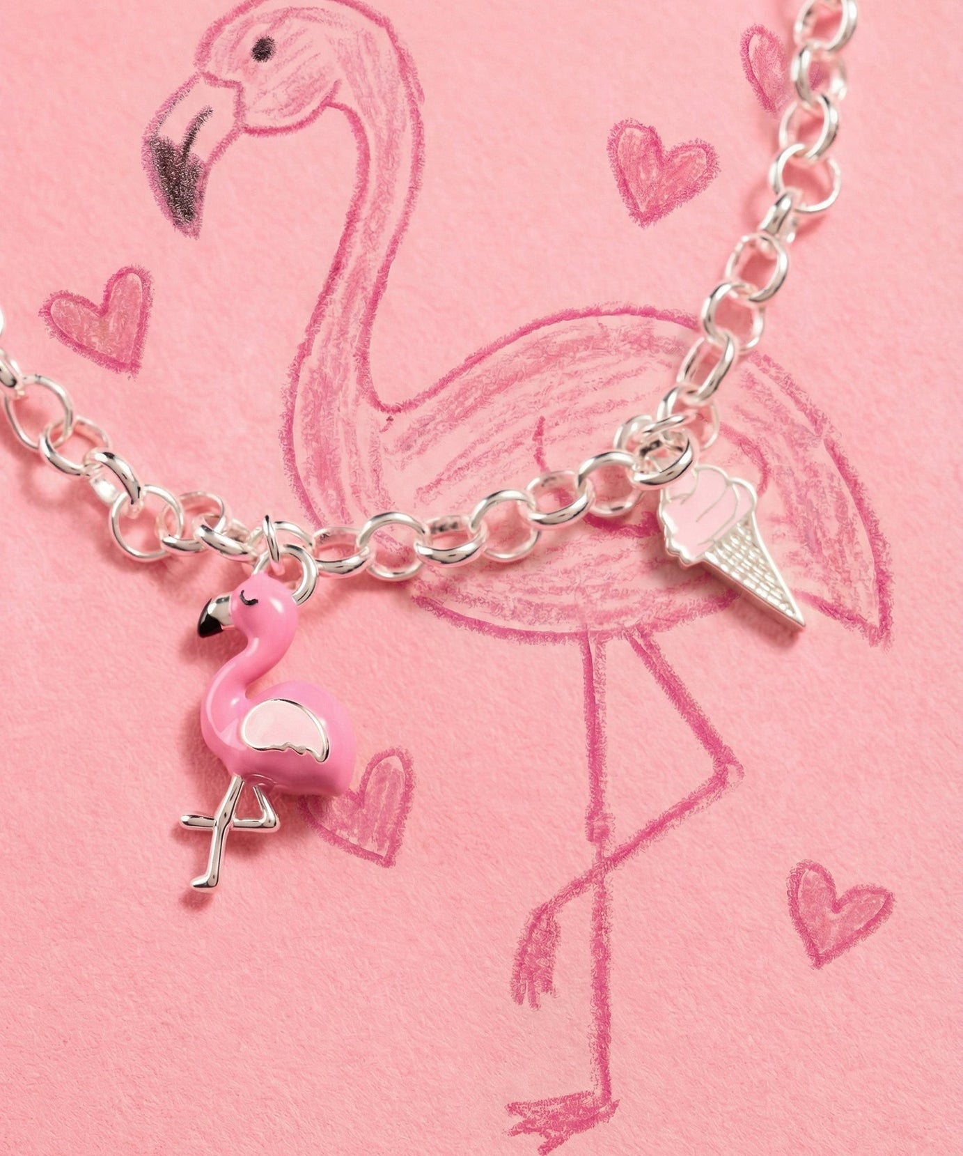 Crayola Fan Favorites Tickle Me Pink Charm Bracelet