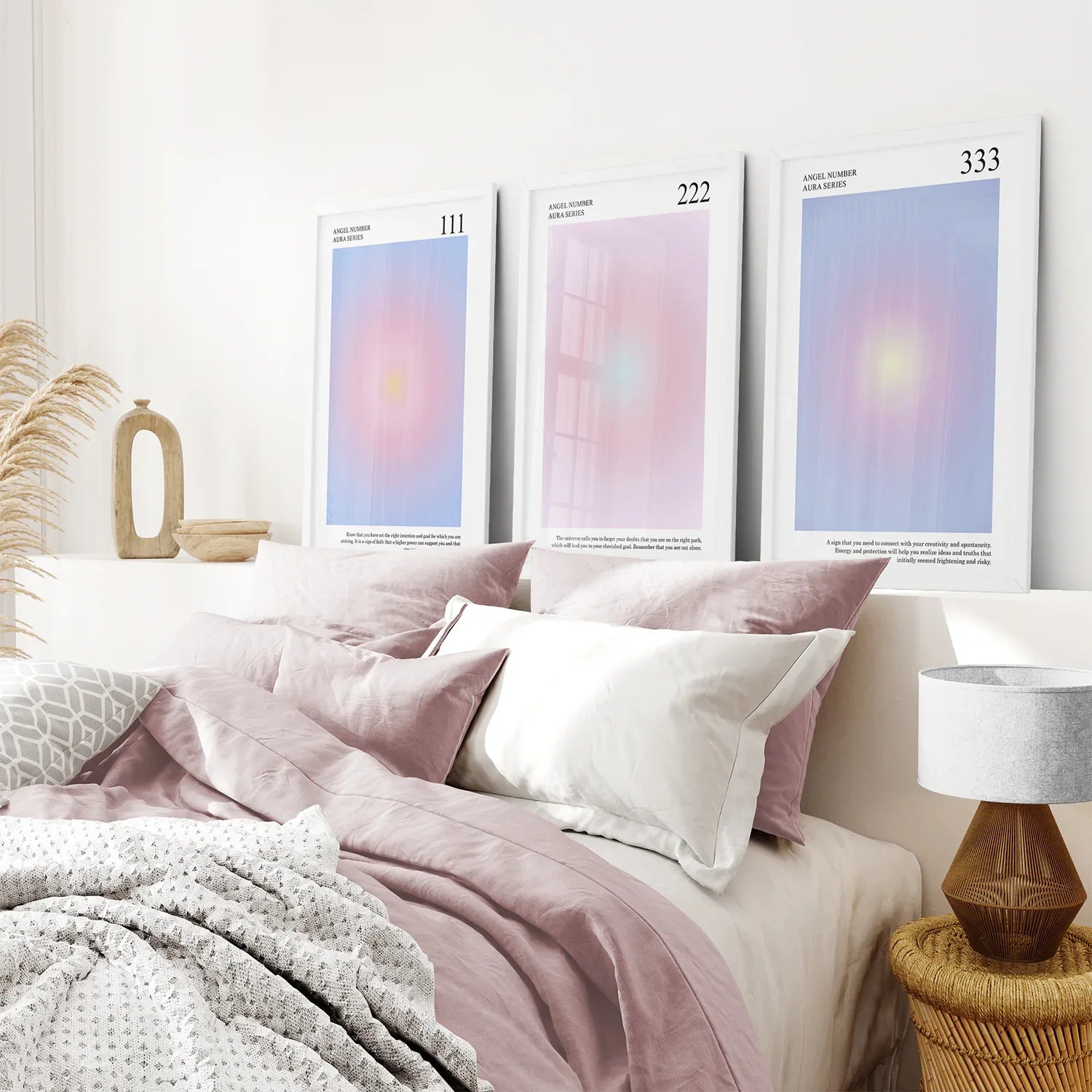 Positiven Affirmationen Aura 3er-Set Drucke