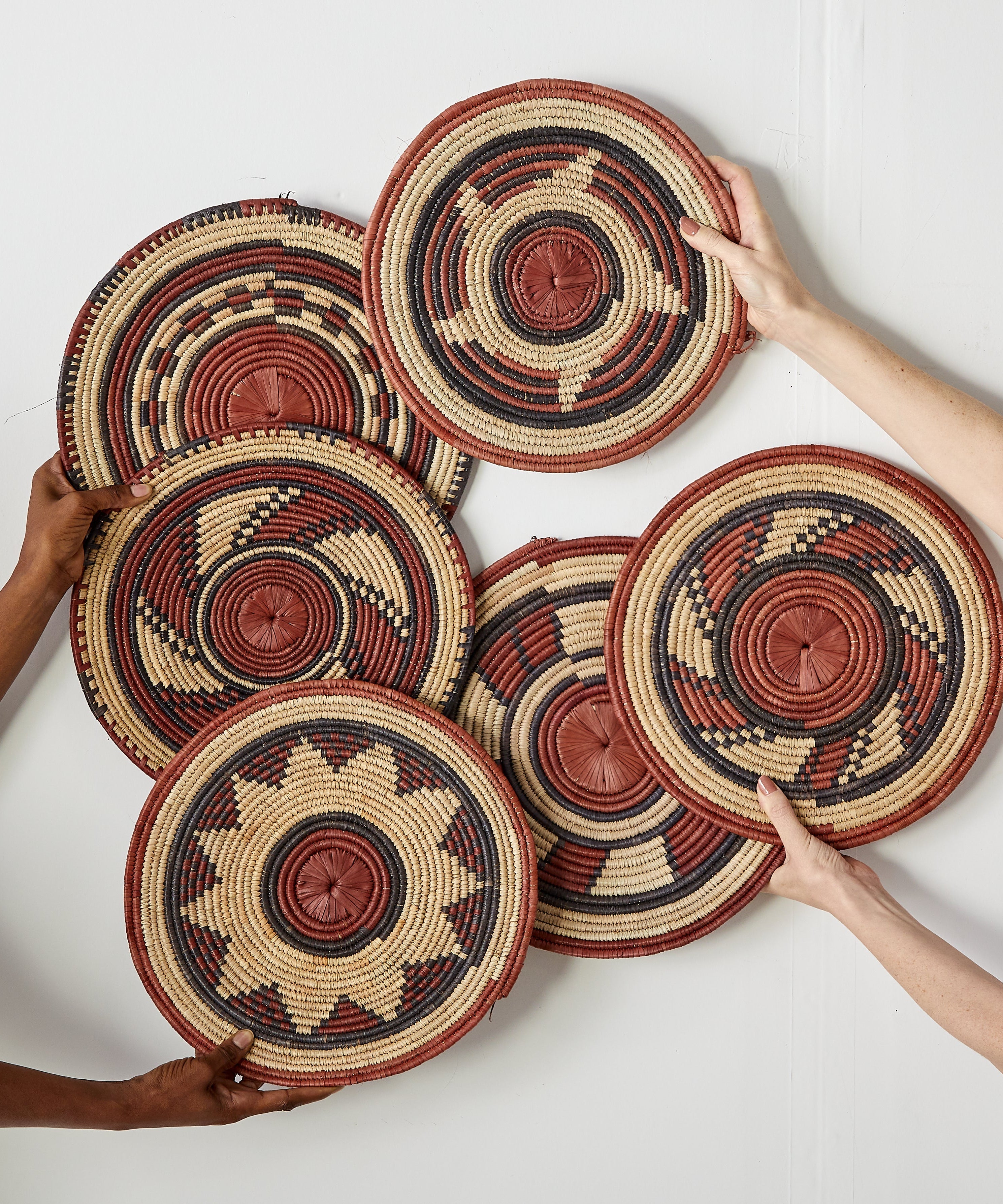 Volta Red Woven Placemat or Wall Art