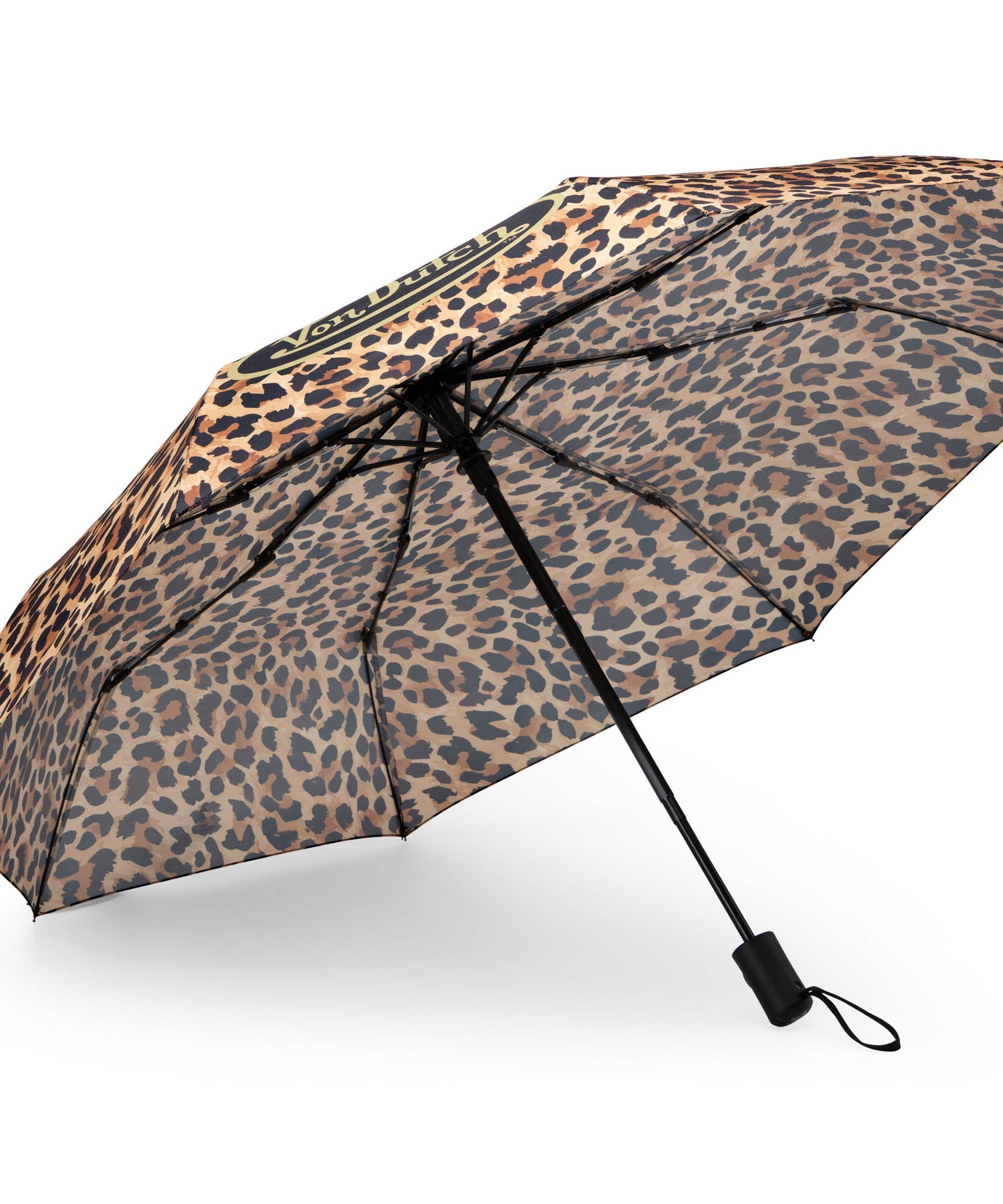 Leopard Kompakt-Automatikschirm, robust und tragbar