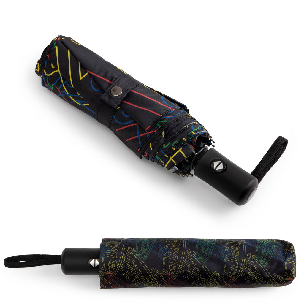 Neon Logo Compact Automatic Umbrella, Strong & Portable