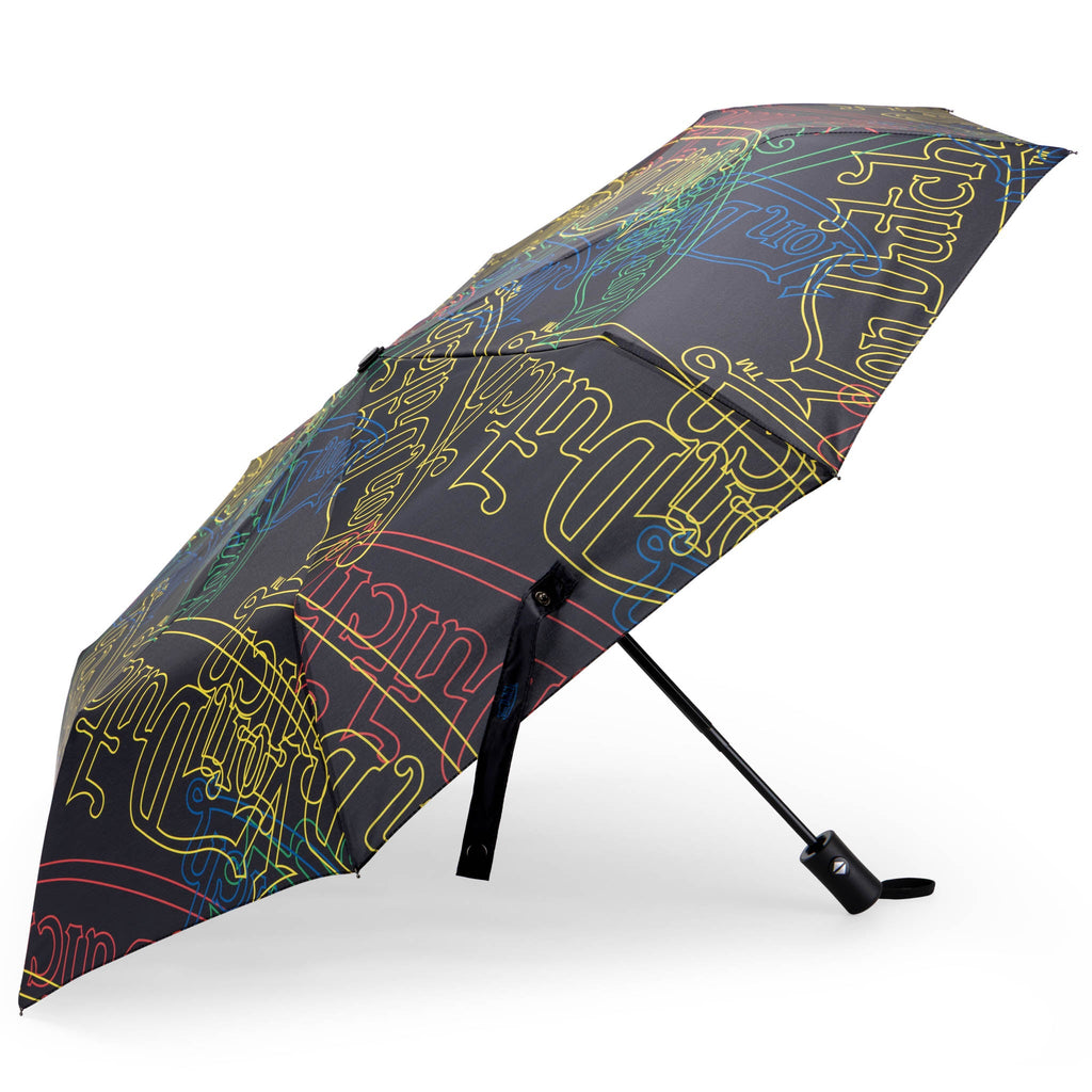 Neon Logo Compact Automatic Umbrella, Strong & Portable