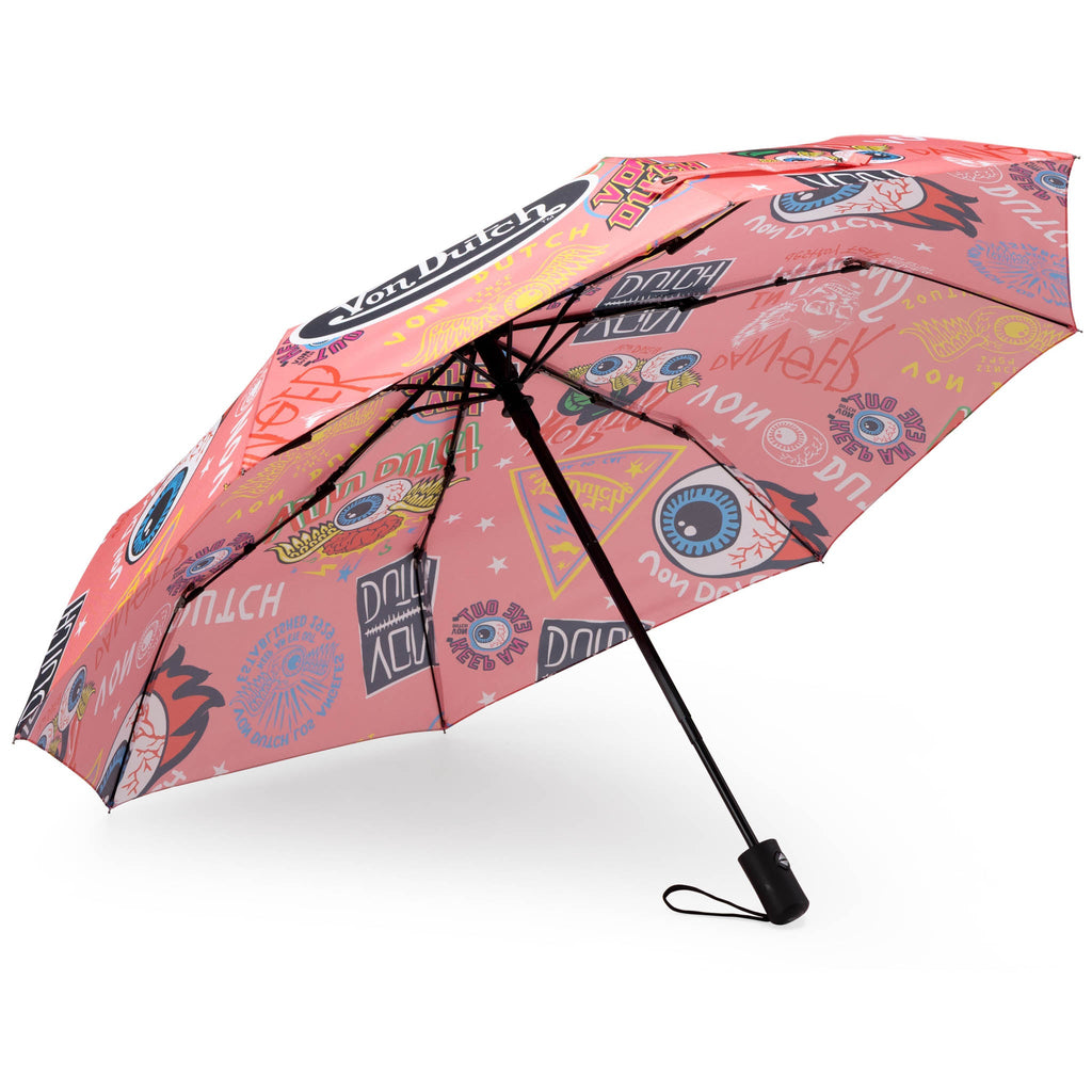 Pink Jax Compact Automatic Umbrella, Strong & Portable