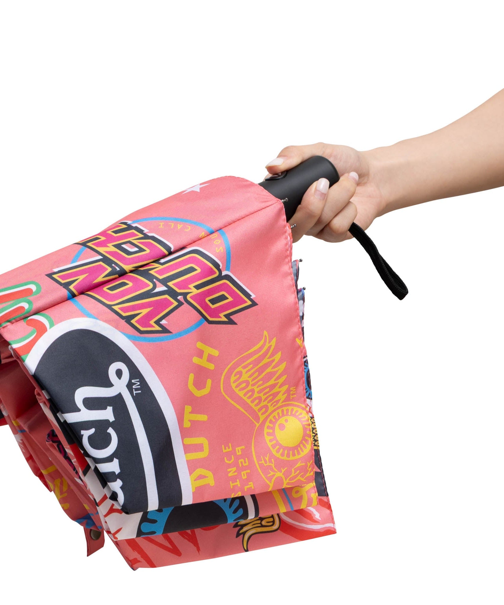 Pink Jax Kompakt-Automatik-Regenschirm, stabil und tragbar