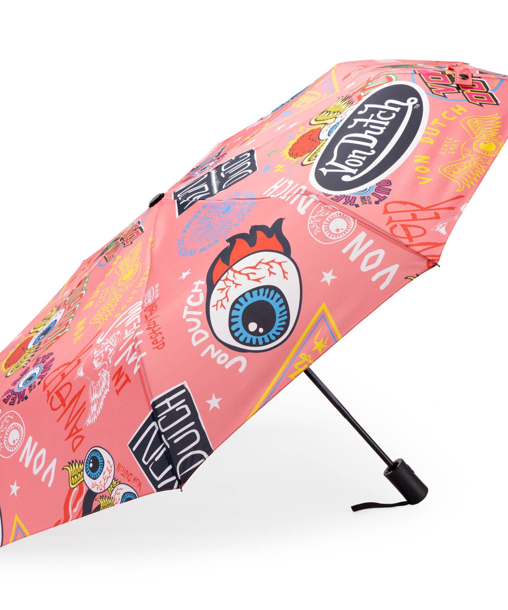 Pink Jax Kompakt-Automatik-Regenschirm, stabil und tragbar
