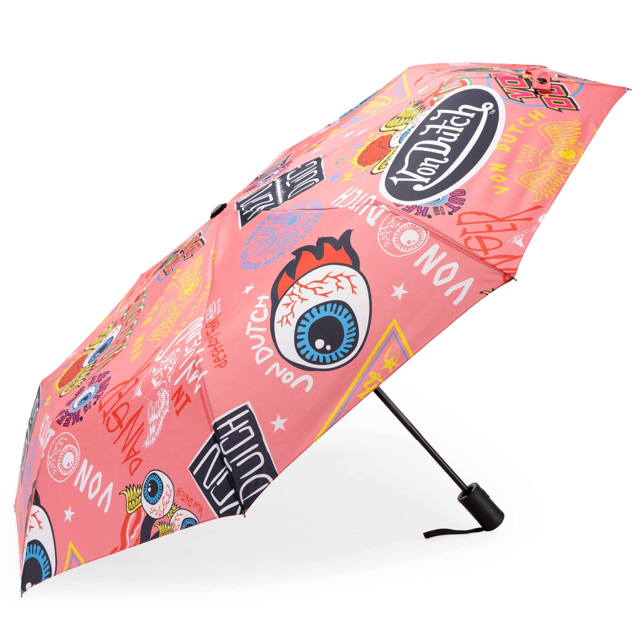 Pink Jax Compact Automatic Umbrella, Strong & Portable