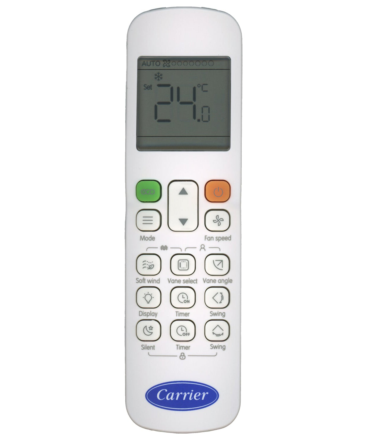 Carrier WL-12F-CM - RM02A/BGE-A Air Conditioner Remote Control