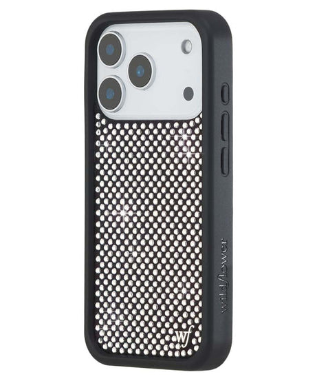 Rhinestone iPhone Case | White