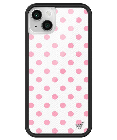 Polka Dot | White and Pink iPhone Case