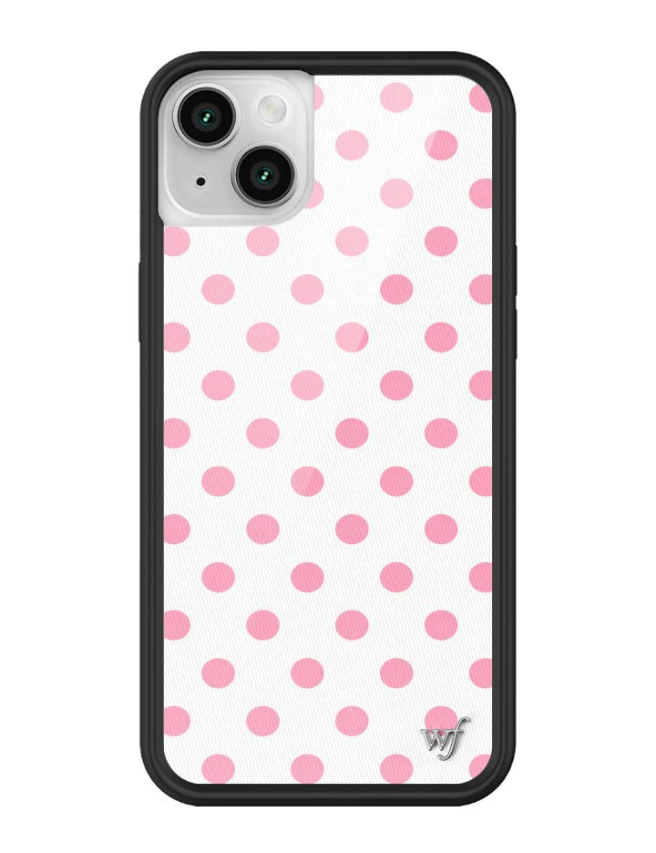 Polka Dot | White and Pink iPhone Case