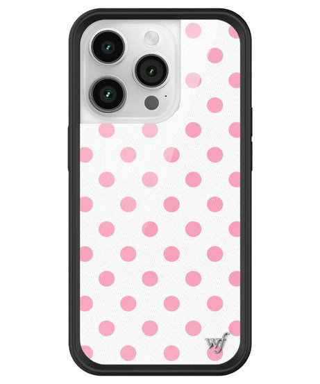 Polka Dot | White and Pink iPhone Case