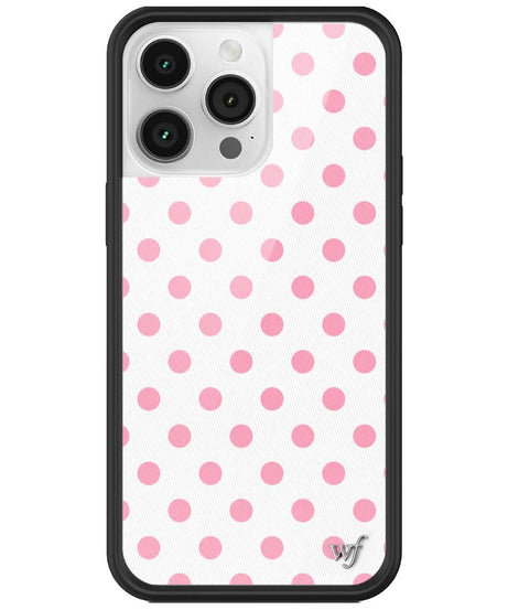 Polka Dot | White and Pink iPhone Case