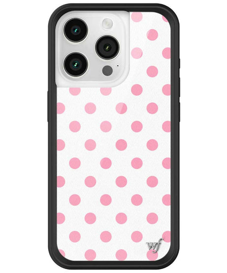 Polka Dot | White and Pink iPhone Case