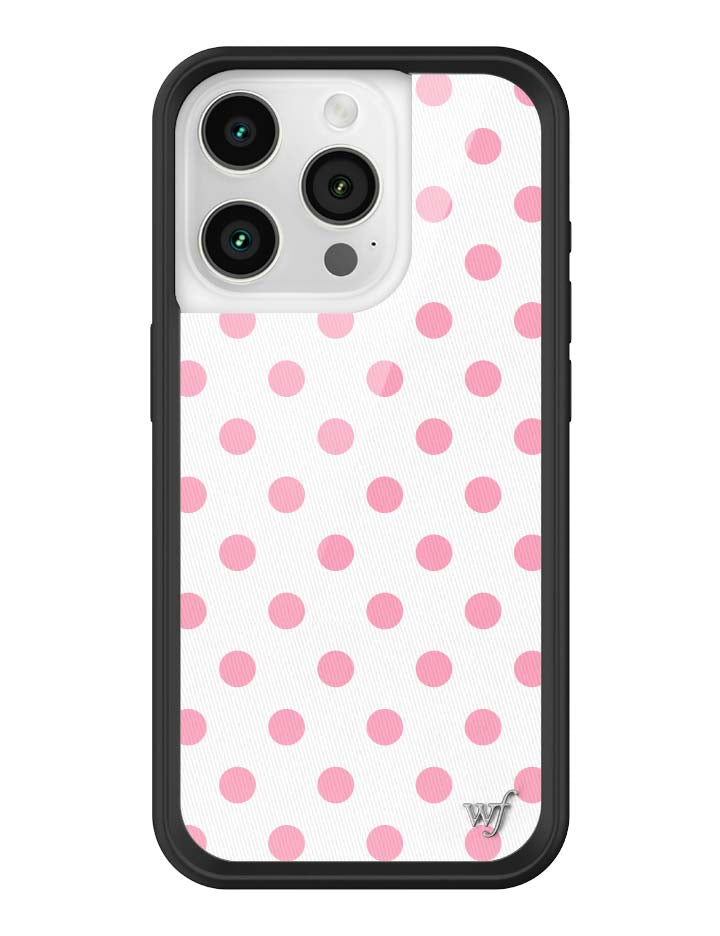 Polka Dot | White and Pink iPhone Case