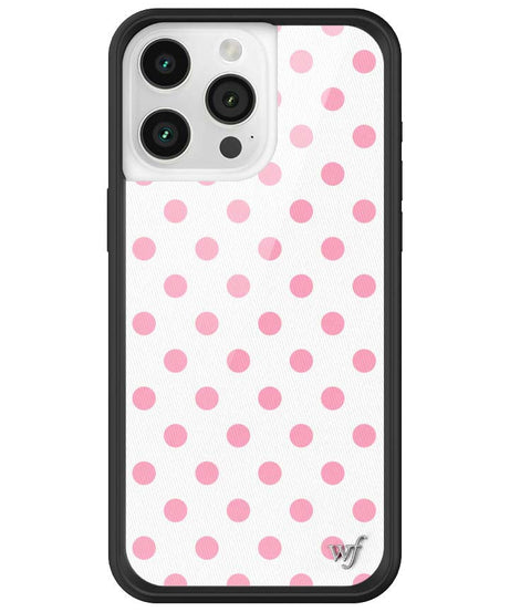 Polka Dot | White and Pink iPhone Case