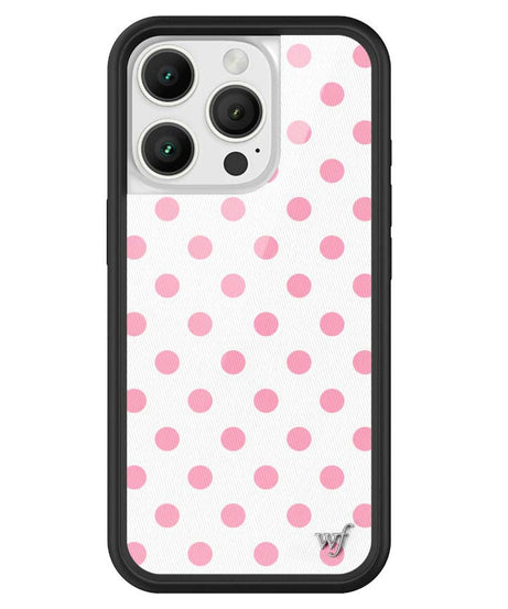 Polka Dot | White and Pink iPhone Case