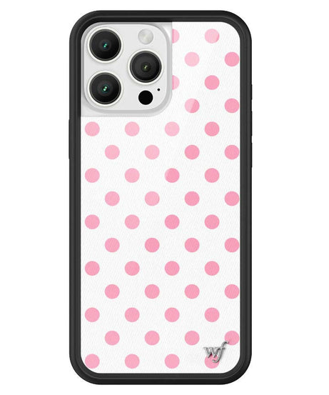 Polka Dot | White and Pink iPhone Case