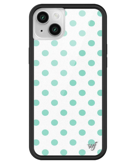Polka Dot | White and Turquoise iPhone Case