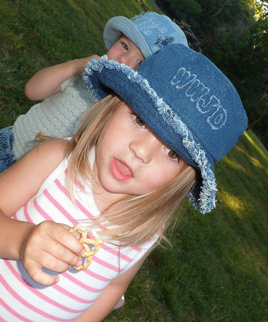 WWJD Denim Fischerhut für Kinder