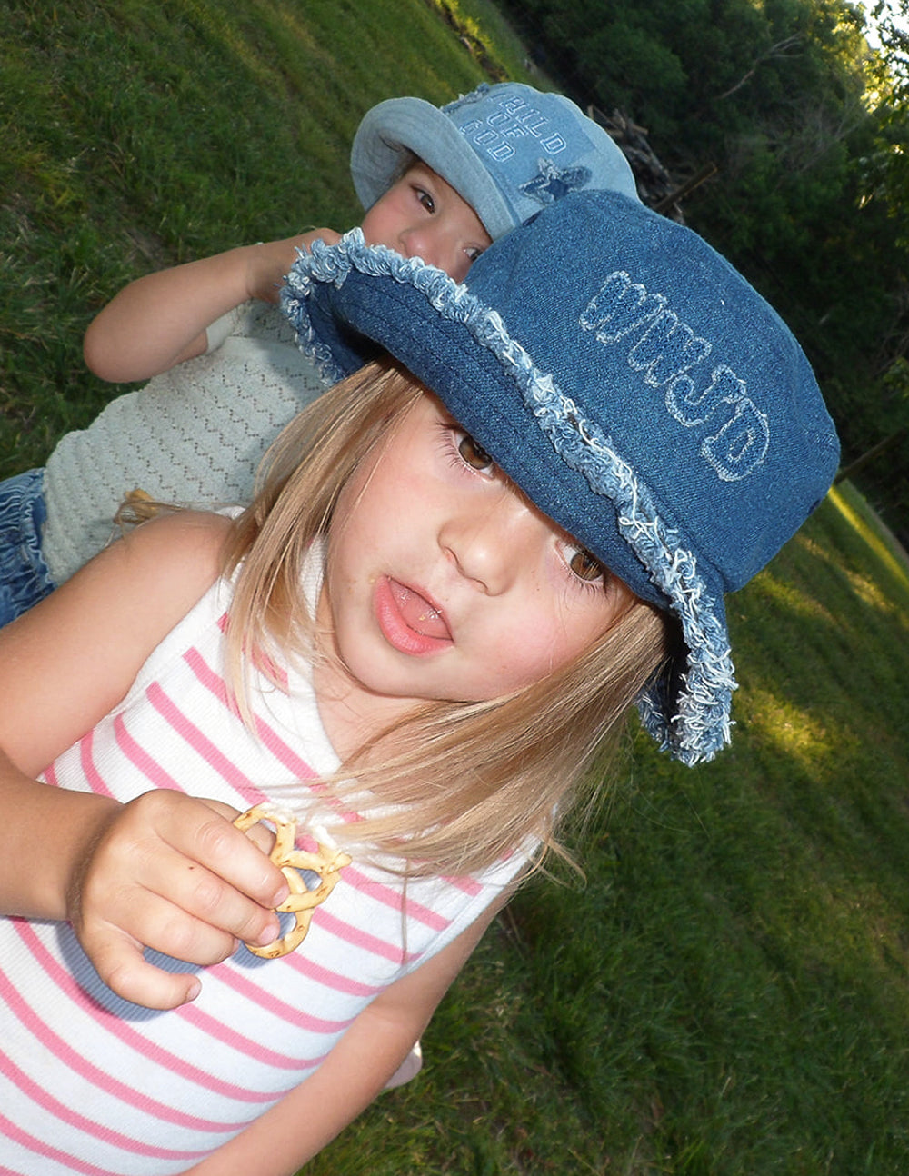 WWJD Denim Kids Bucket Hat