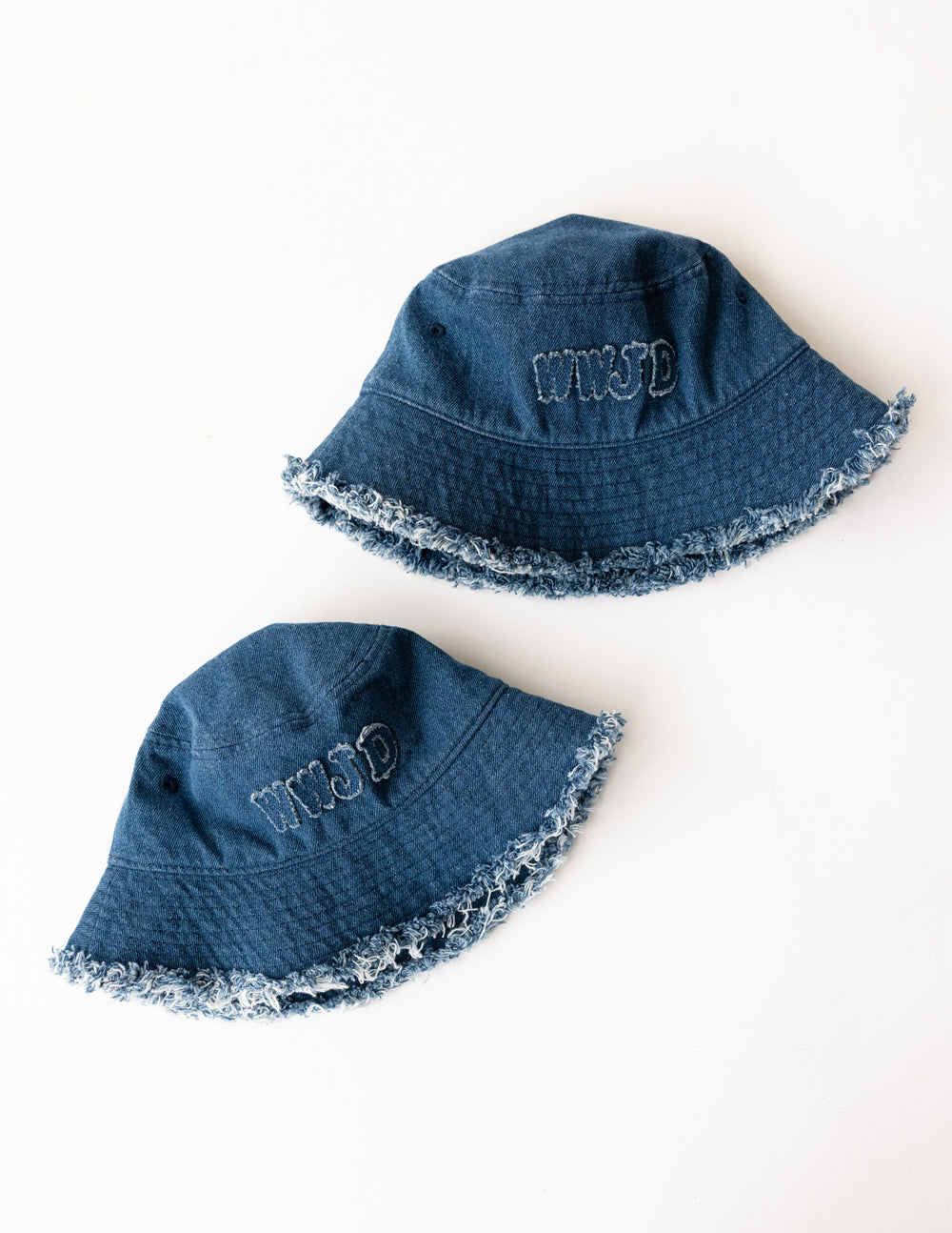 WWJD Denim Kids Bucket Hat