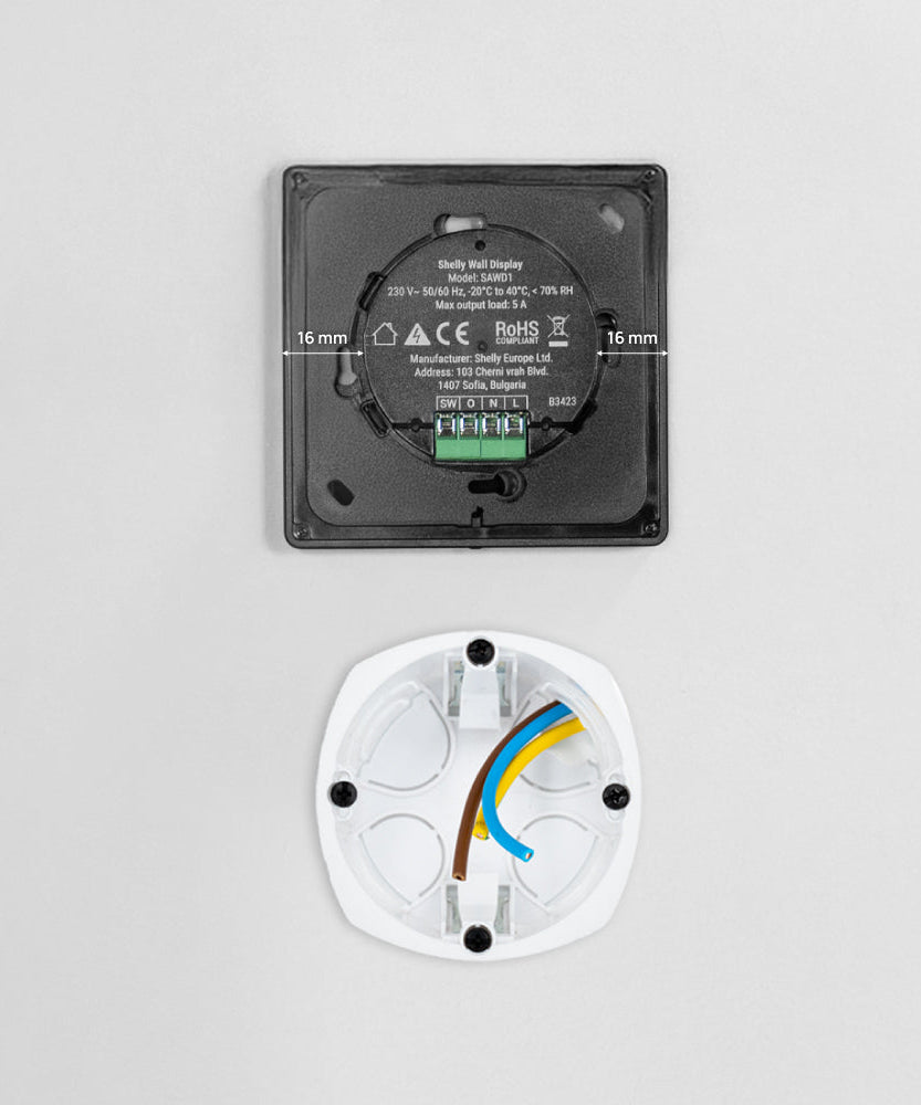 Shelly Wall Display Black+BLU H&T Black