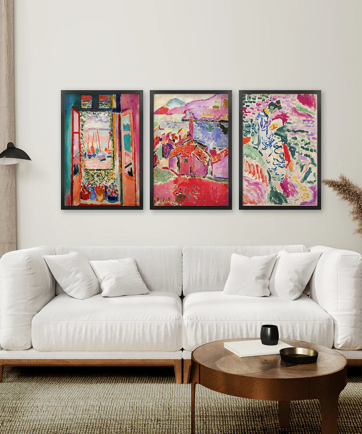3er Set Henri Matisse Poster. Aquarell-Landschaft