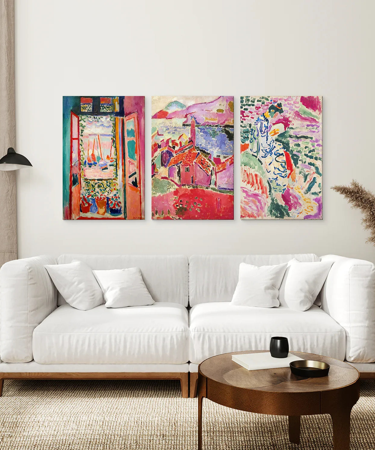 3er Set Henri Matisse Poster. Aquarell-Landschaft
