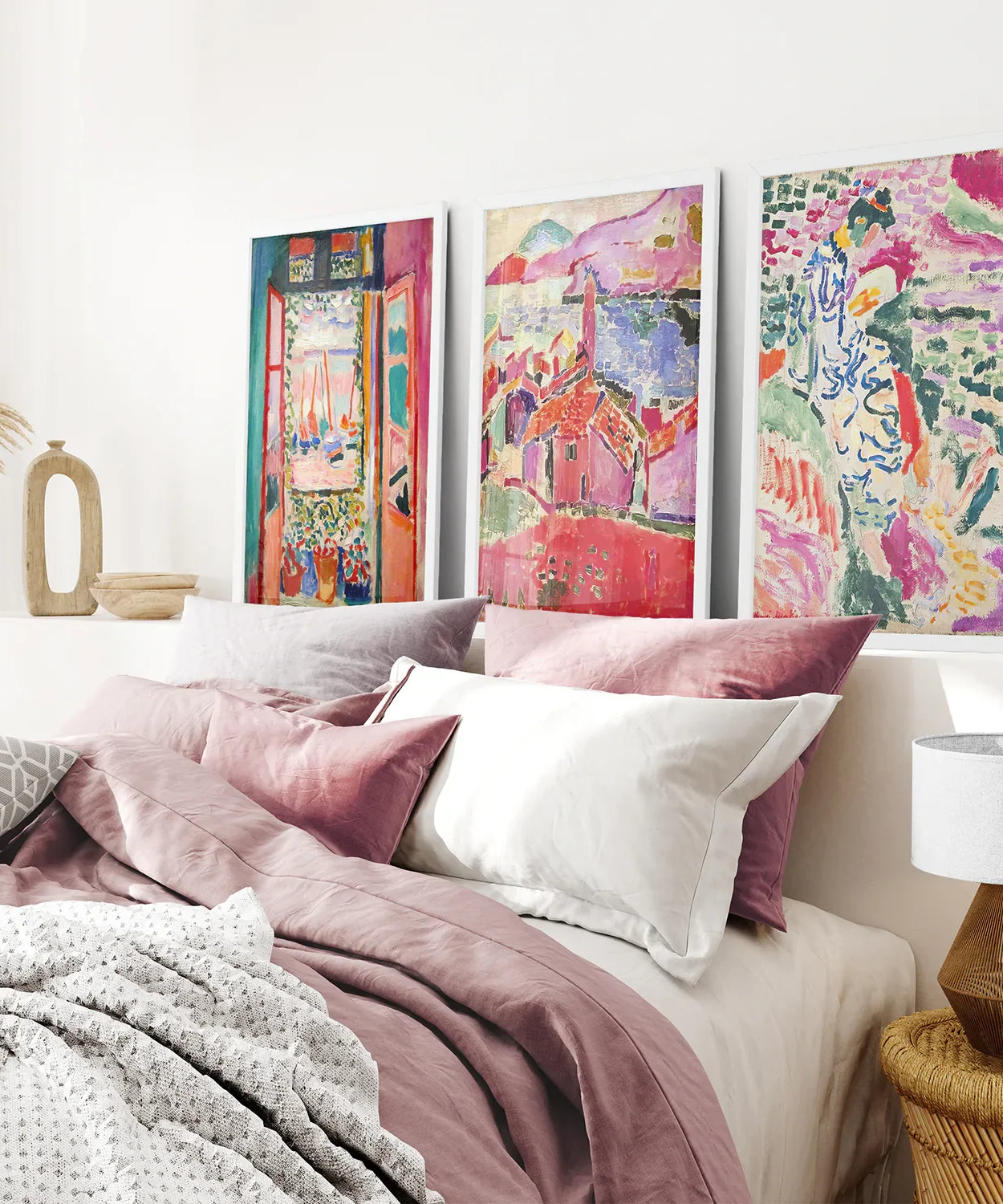 3er Set Henri Matisse Poster. Aquarell-Landschaft