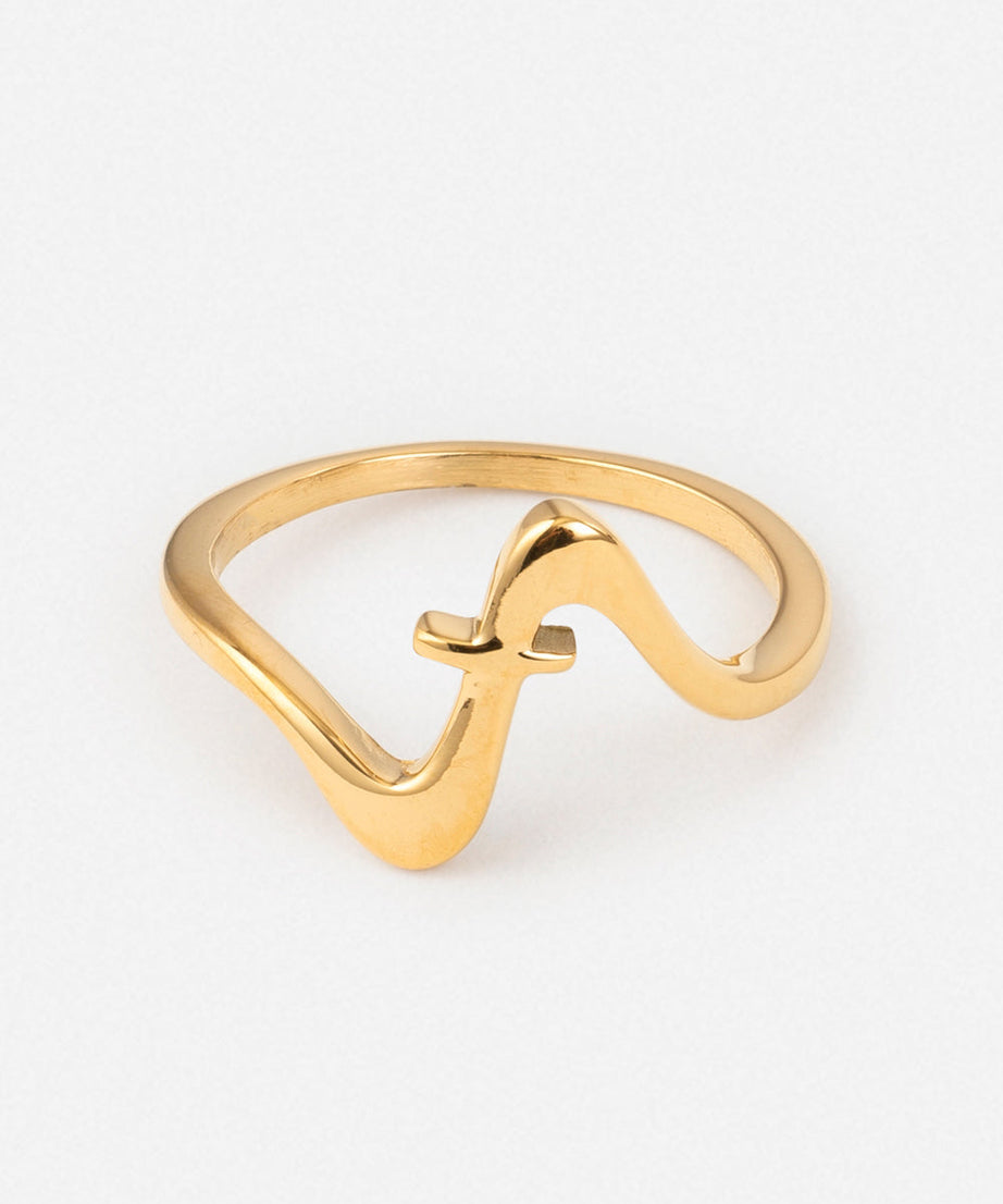 Wavy Cross Ring
