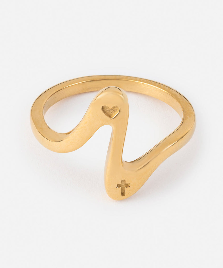 Wavy Heart Ring
