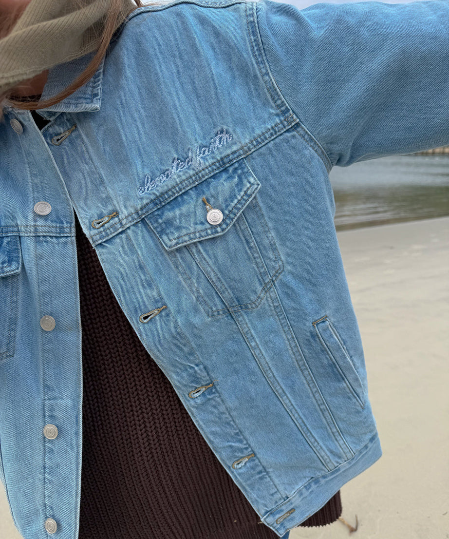 What a Friend In Jesus Denim Jacket
