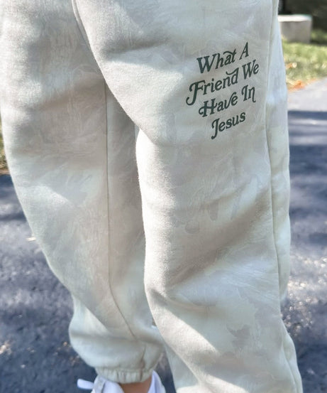 Was für ein Freund in Jesus Camouflage-Jogginghose für Kinder