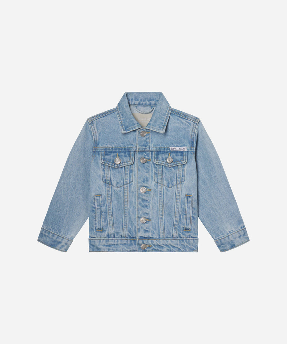 Was für ein Freund in Jesus Kinder-Jeansjacke