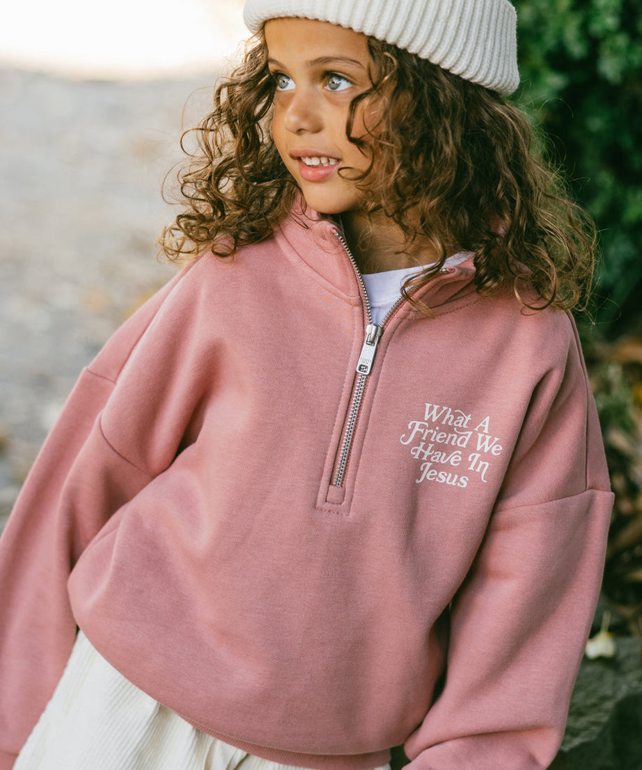 What a Friend in Jesus Kinder-Half-Zip
