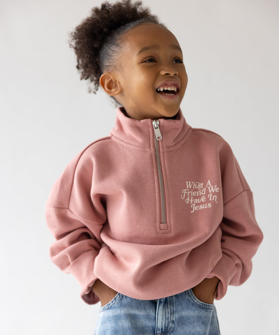 What a Friend in Jesus Kinder-Half-Zip
