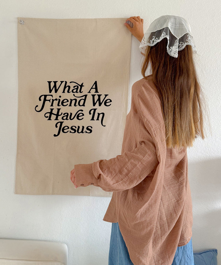 Welch ein Freund ist unser Jesus Wandteppich