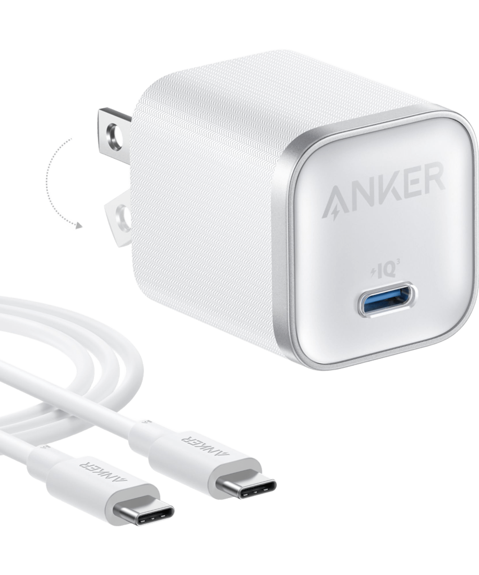 Anker Nano Charger (45W) with USB-C to USB-C Cable