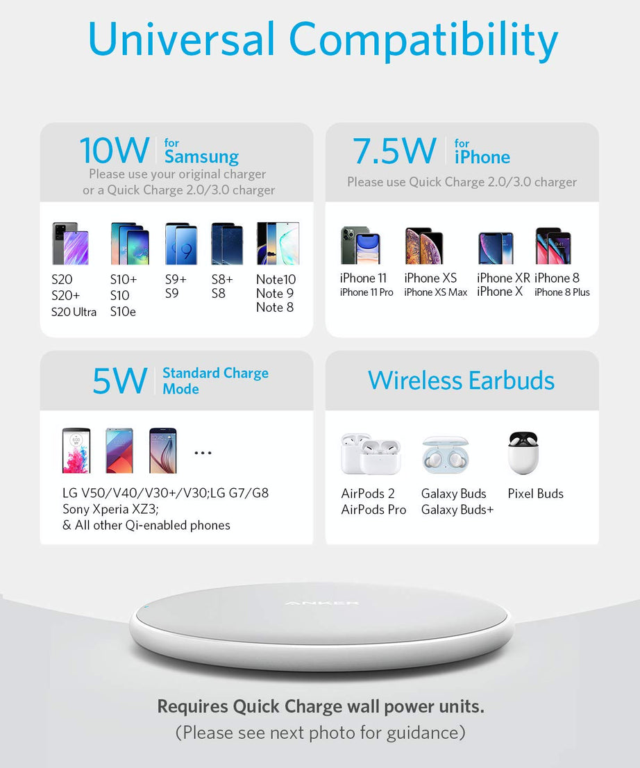 Anker <b>313</b> Wireless Charger (Pad)
