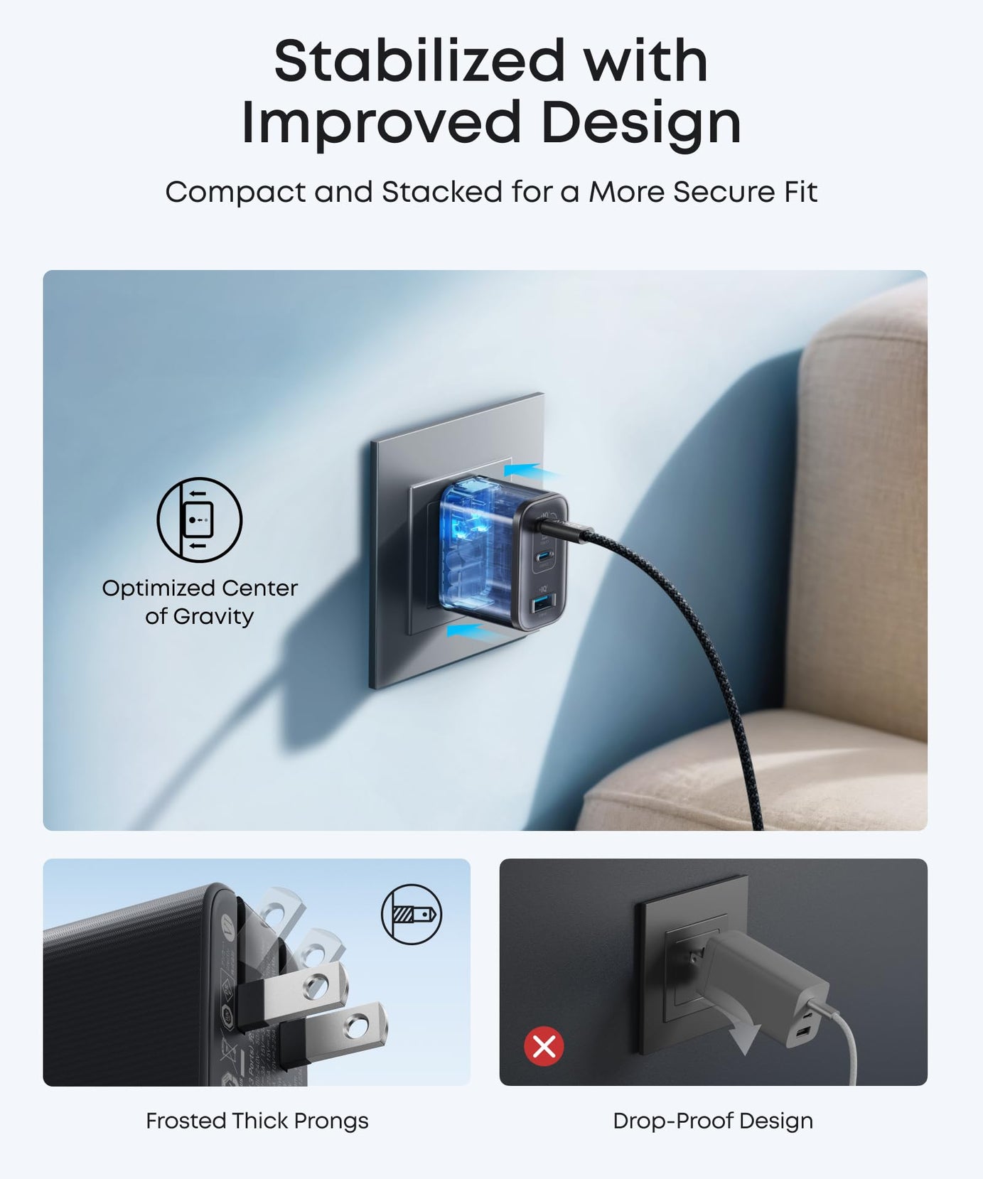 Anker Nano Charger (70W, 3 Ports)