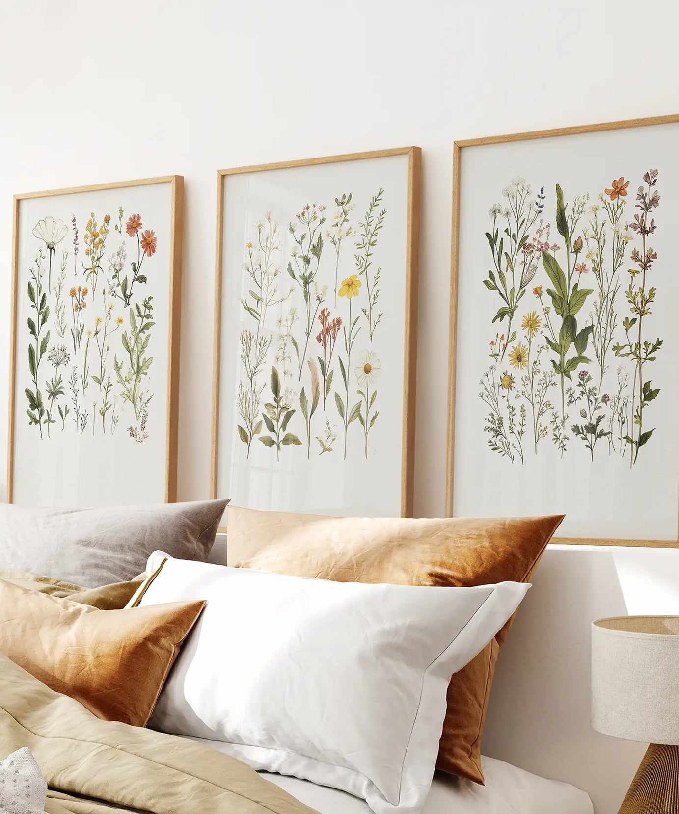 Watercolor Wildflower Floral Nursery Wall Art Set